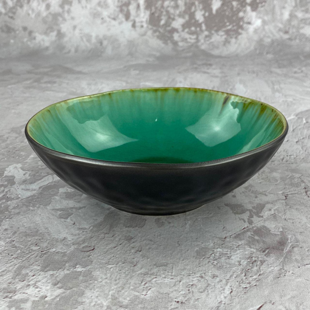 Салатник OLens Зелена лагуна JM-1154 17,5х5 см зелений Киев - изображение 1