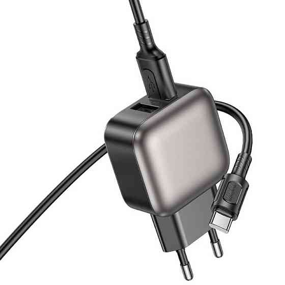 СЗУ Borofone BAS51A Absolute 12W (2USB-A) + кабель USB to Type-C Херсон