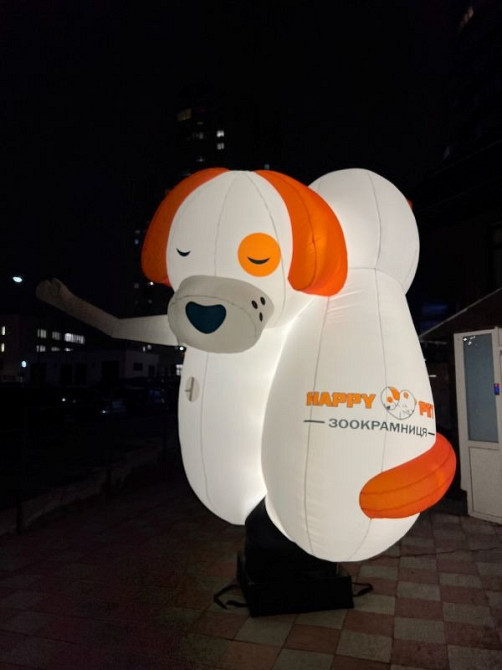 Зазивало надувний чоловічок. Вулична реклама бюджетна, мобільна, багаторазова. 3.4 метри Киев - изображение 3