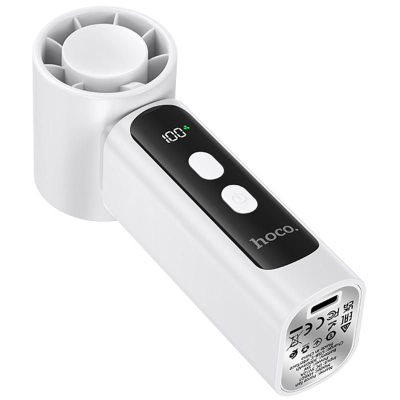 Портативный вентилятор Hoco HX601 handheld folding fan 3000 mAh Херсон - зображення 4