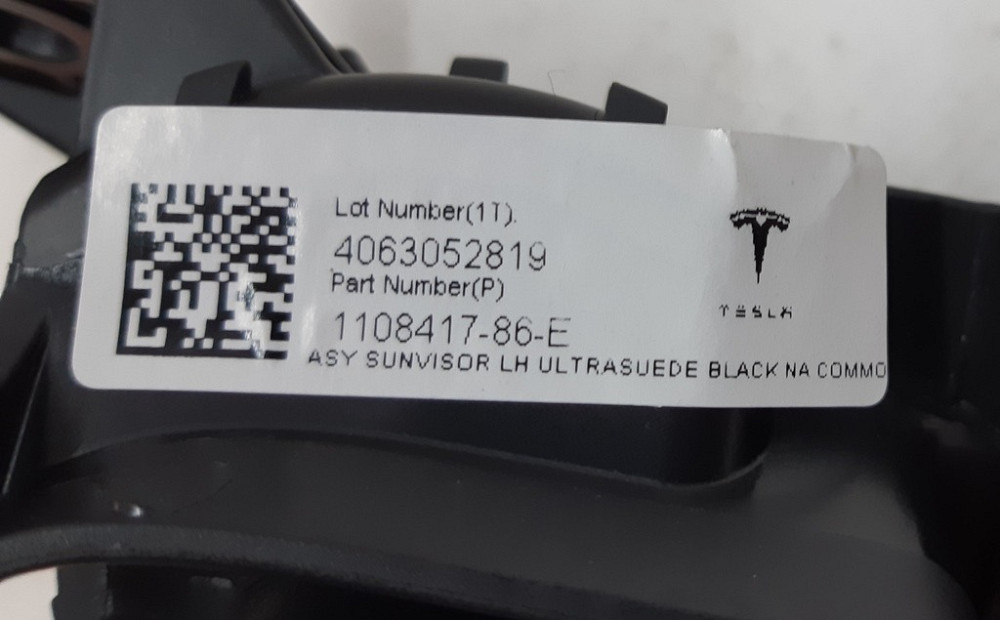 Козырёк солнцезащитный левый USD BLK NA COMMON Tesla model X 1108417-86-E Київ - зображення 5