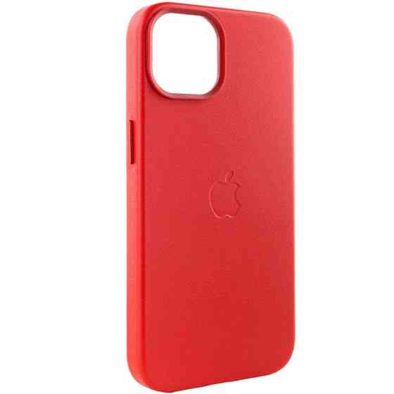 Кожаный чехол Leather Case (AA Plus) with Magnetic Fit для Apple iPhone 14 (6.1") Херсон