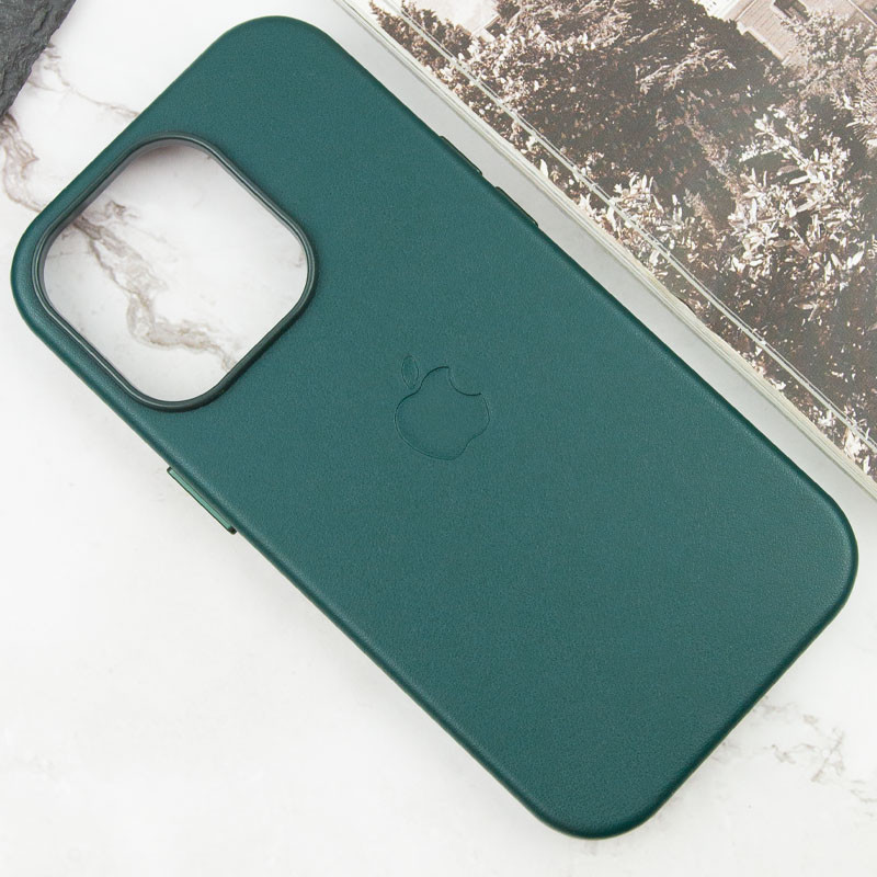 Кожаный чехол Leather Case (AAA) with MagSafe and Animation для Apple iPhone 14 Pro (6.1") Херсон - зображення 4
