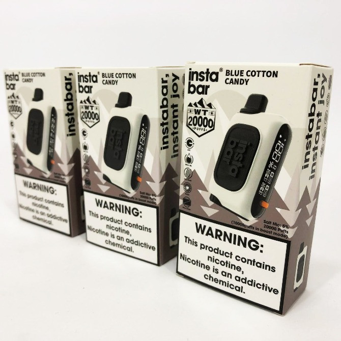 • Синя Солодка Вата • Сигарета InstaBar WT 20000 тяг Киев - изображение 2