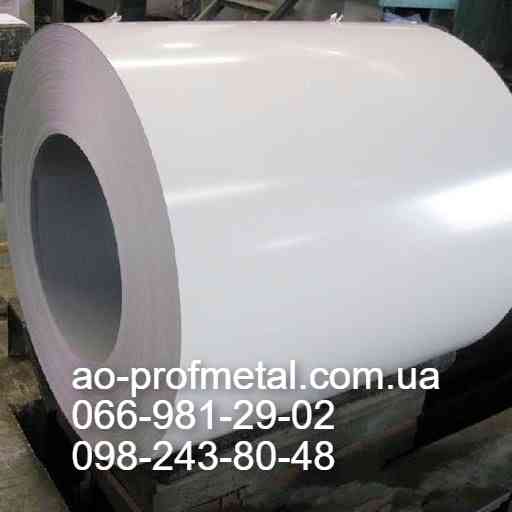 Оцинкований лист белого цвета 0.42 мм, Порезка на полосы. Київ