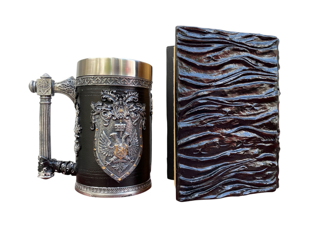 Подарочный набор Кружка 3 Щит и Корона и Блокнот 3 «Книга, что смотрит в ответ» Київ - зображення 2