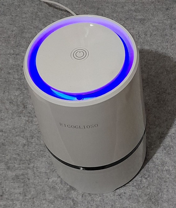 Портативний очищувач повітря для будинку Rigoglioso з HEPA фільтром і нічником Косов - изображение 1