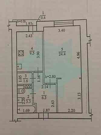 Продам. 1-к.кв. 5/14, вул.Робоча Дніпро