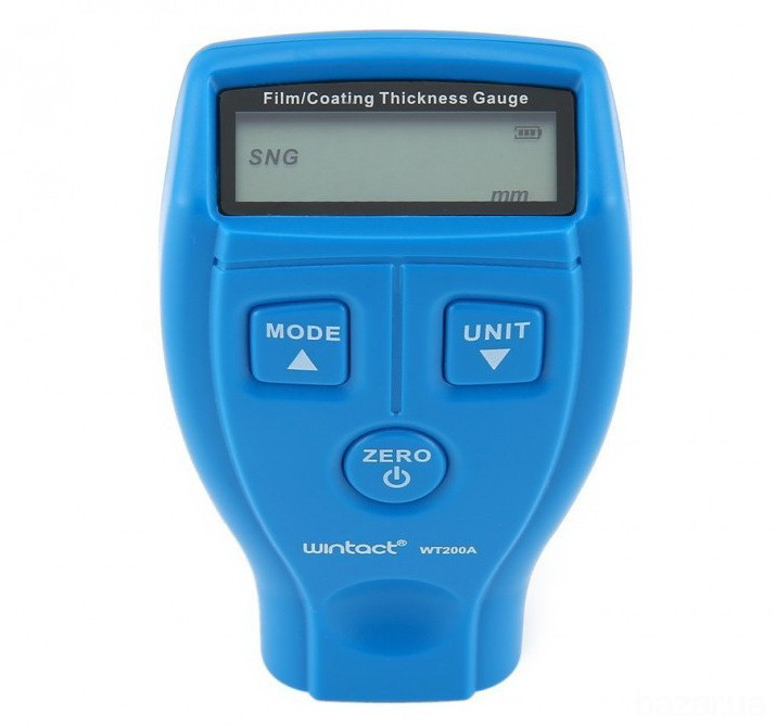 Тестер толщины краски (толщиномер) Fe/nFe, 0-1800мкм WINTACT WT200A Харьков - изображение 5