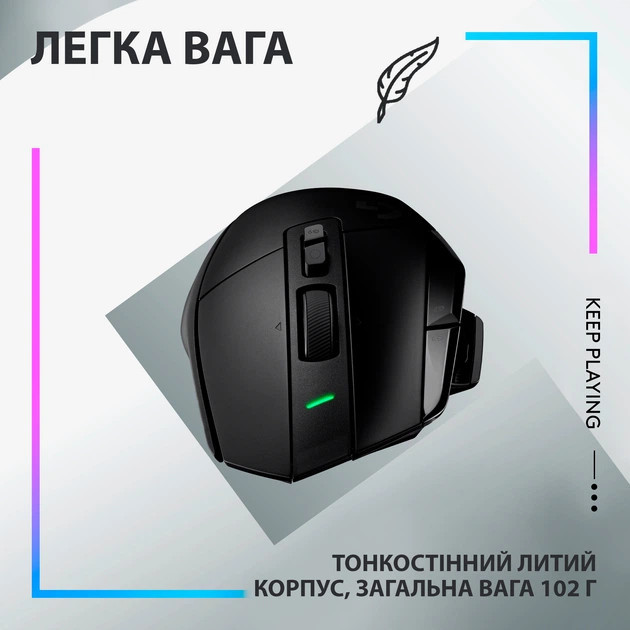 Мышь компьютерная безпроводная Logitech G502 X Lightspeed Wireless Black L910-006180 черная Киев - изображение 6