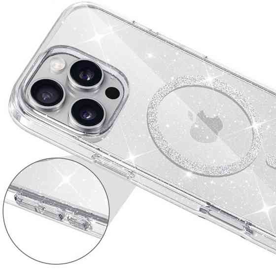 Чехол TPU Eclipse Sparkle Magnetic Fit для Apple iPhone 16 Pro (6.3") Херсон