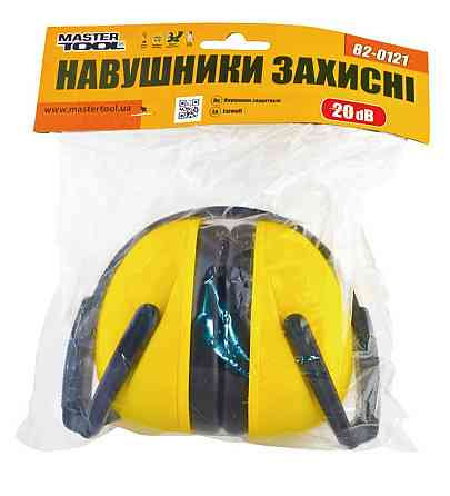 Наушники защитные противошумные MASTERTOOL усиленное складное оголовье III-EN 352-1 SNR 27 dB 82-012 Харків