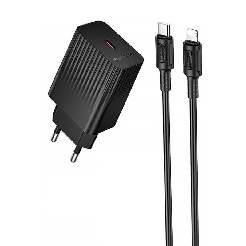 Уценка СЗУ Borofone BAS75A Source PD30W (1USB-C) + кабель Type-C to Lightning Херсон - зображення 1