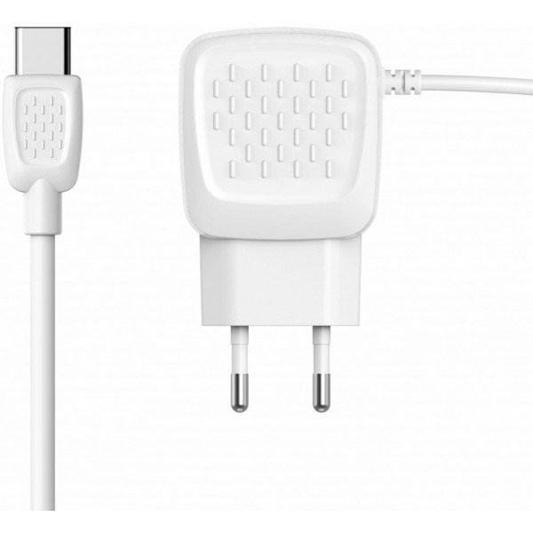 Мережевий зарядний пристрій Jellico C26 2USB 2.1A + Type-C cable White (Код товару:16305) Харьков - изображение 1