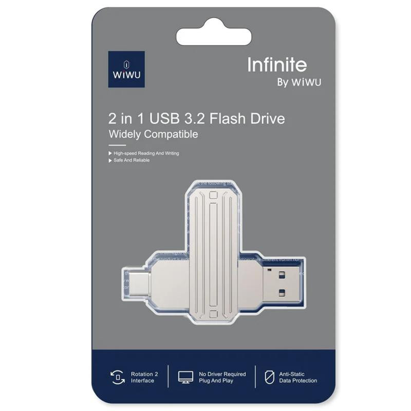 Флеш-накопитель WIWU WI-FD003 Infinite 2in1 Type-C USB 3.2 - 256GB Херсон - зображення 5