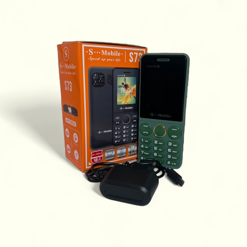 Кнопочный мобильный телефон на 4 сим карты AIEK s-mobile S73 Green Київ - зображення 7