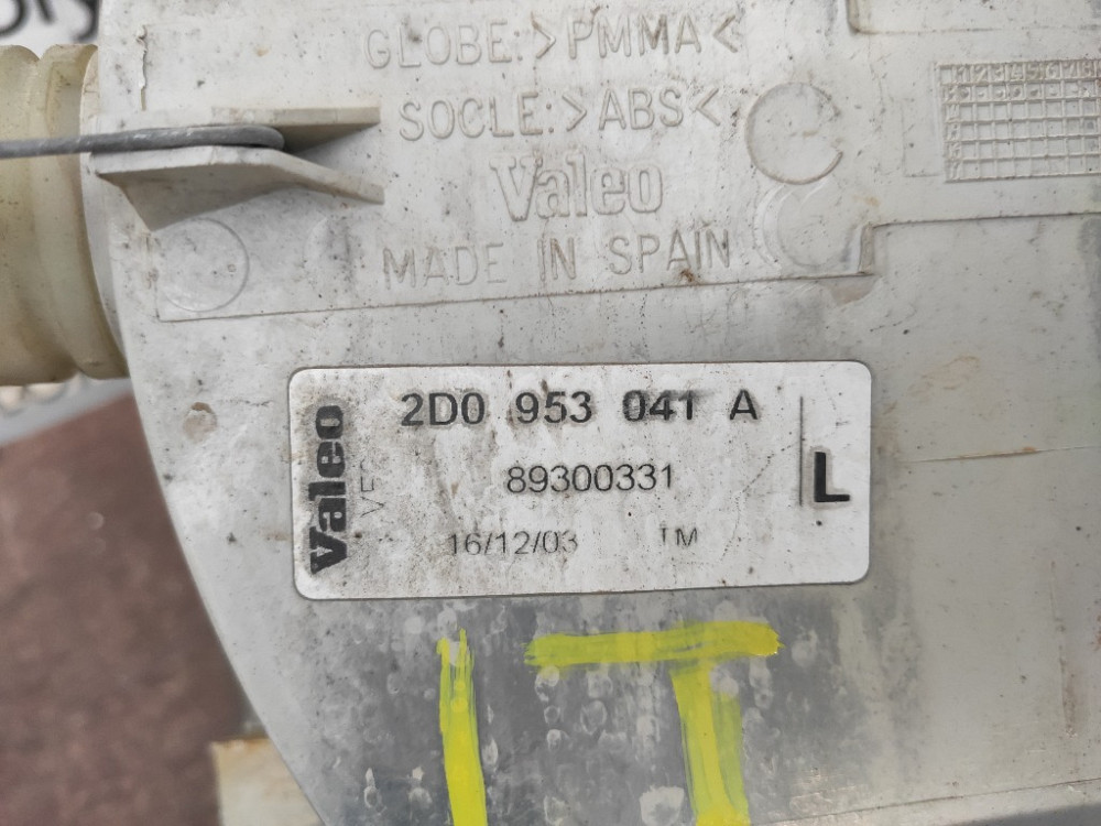 Поворотник передний левый (белый) Volkswagen LT 1996-2006 (2D0953041A) Ковель - зображення 2