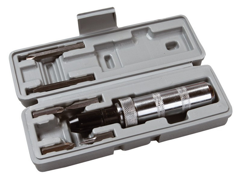 Отвёртка ударно-поворотная MASTERTOOL с насадками 6 шт в кейсе 40-0151 Харьков - изображение 1