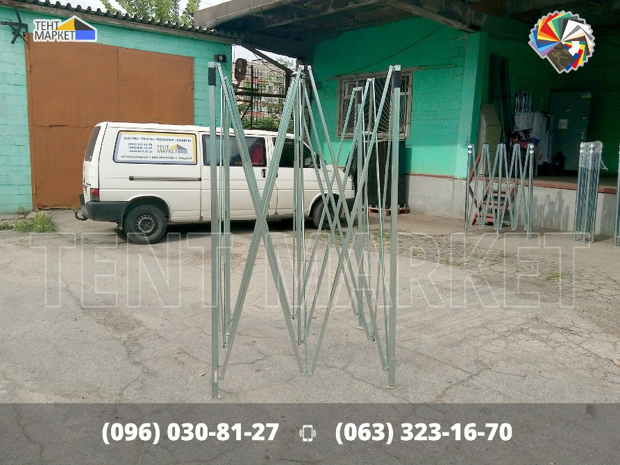 Намет розкладний 4х4 розсувний шатер трансформер. Пошиття виготовлення тентів шатрів наметів зонтів Запоріжжя - зображення 5