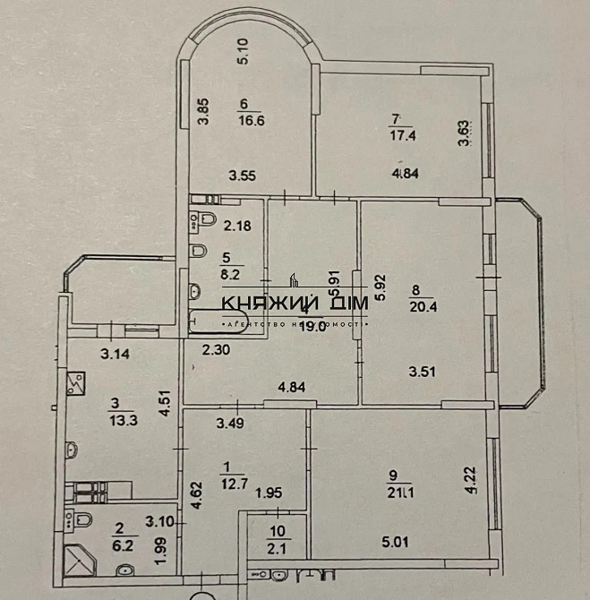 #127961; Продається простора 4-кімнатна квартира, 148,4 м#178; Чавдар.м.Осокорки Київ - зображення 5