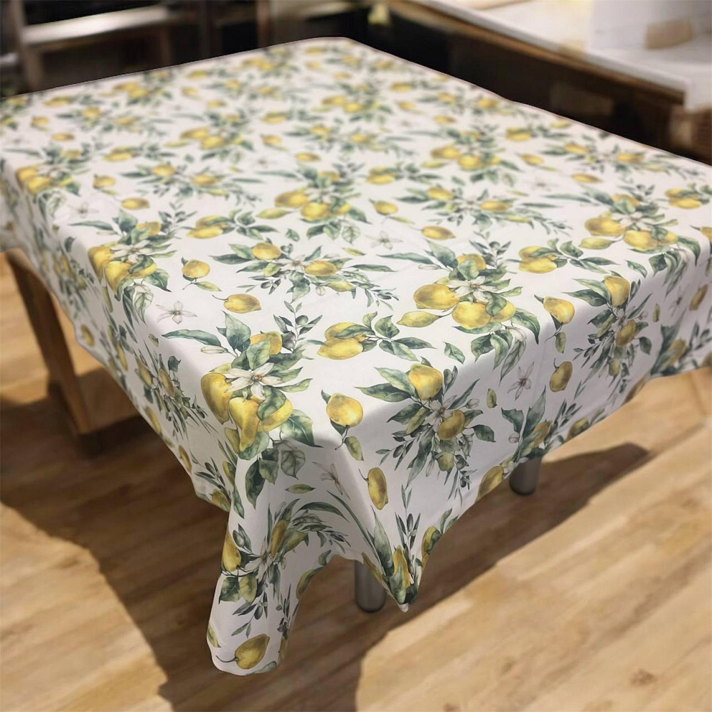 Скатерть водооталкивающая 120х170см Лимон с жасмином Одеса - зображення 2