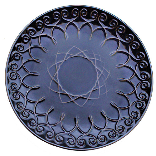 Тарелка подставная Losk Dec Firoza Blue L0480-XY4612A-3 27 см синяя Київ - зображення 1