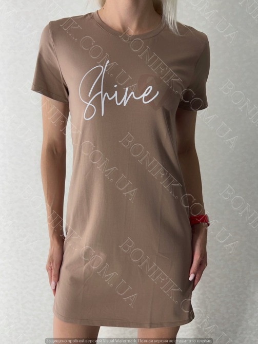 Женская туника-сорочка с коротким рукавом "Shine" (16350) (арт. 1761) Кривой Рог - изображение 4