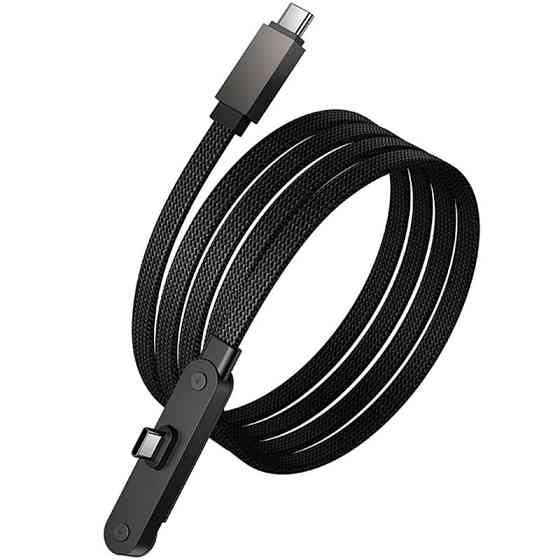 Дата кабель Hoco U150 Exquisite side plug and stand Type-C to Type-C 60W (1.2m) Херсон