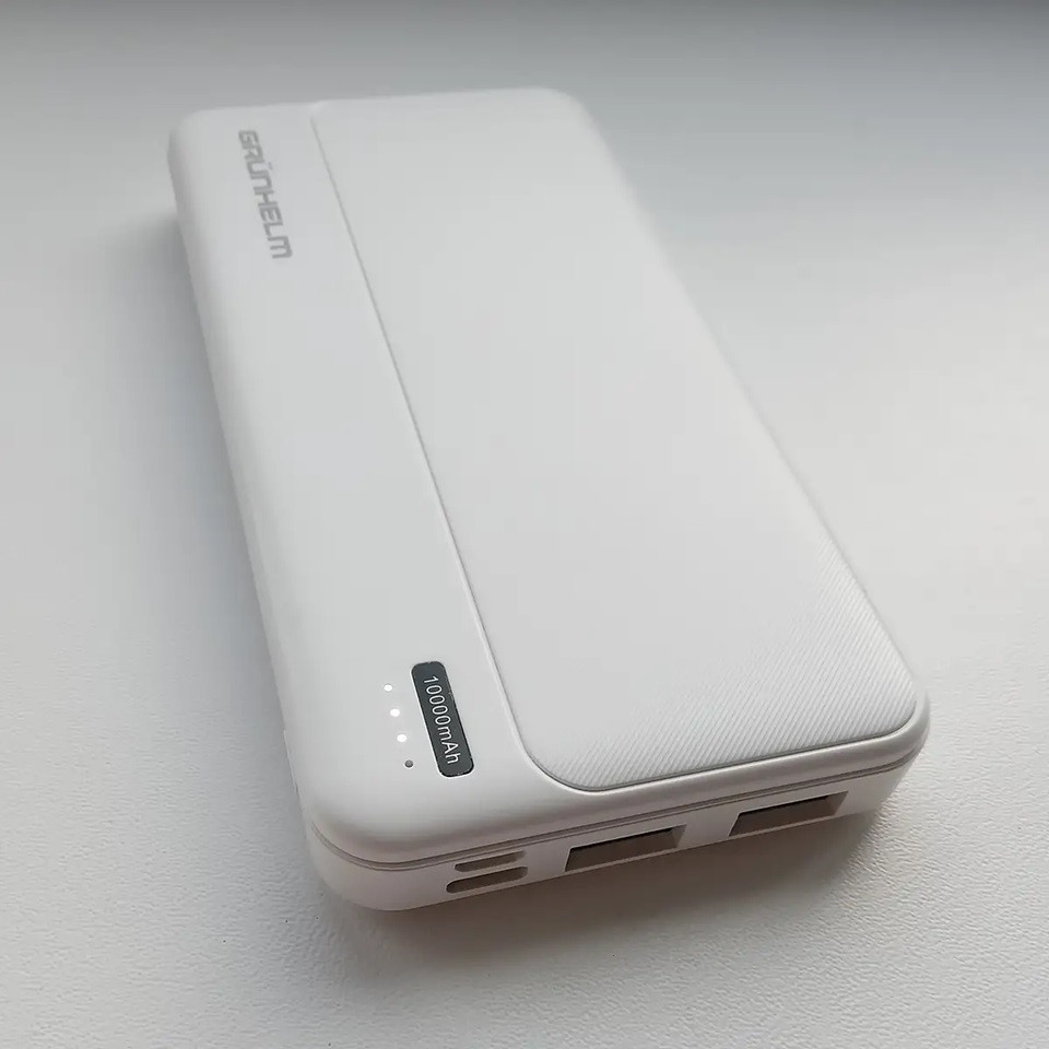 Повербанк Power bank Grunhelm GP-10W 10000 mAh белый Киев - изображение 5