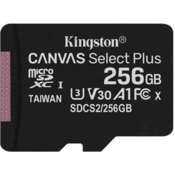 Карта пам'яті Kingston microSDXC 256GB Canvas Select Plus UHS-I/U3 (SDCS2/256GBSP) (Код товару:27727 Харків