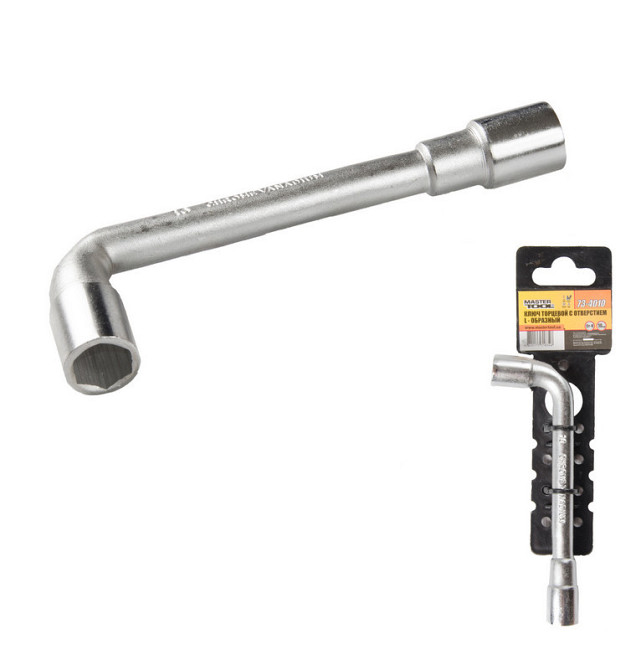 Ключ торцевой MASTERTOOL L-Type 10 мм CrV 73-4010 Харків - зображення 1
