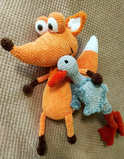 Гусочка сіренька іграшка м'яка в'язана ручна робота подарунок сувенір Нововолынск - изображение 2