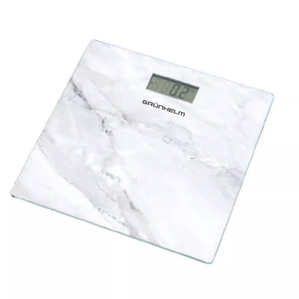 Весы напольные электронные Grunhelm BES-MAR 180 кг белые Київ - зображення 1