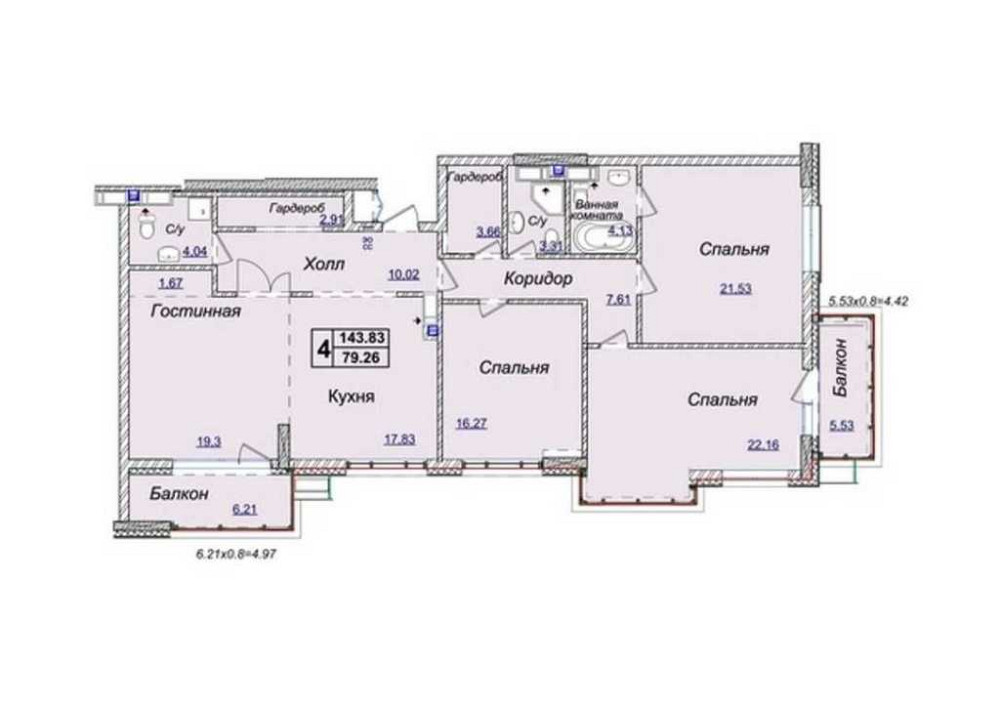 продажа 3-к квартира Киев, Печерский, 465000 $ Київ - зображення 4