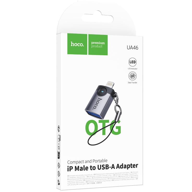 Переходник Hoco UA46 Lightning Male to USB Female USB2.0 Херсон - изображение 2