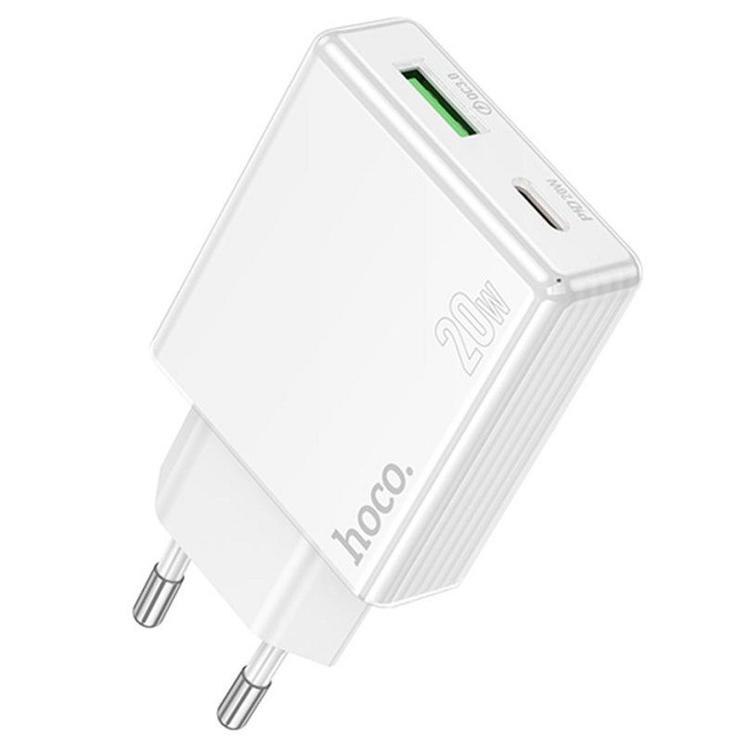 СЗУ Hoco C142A Direct PD20W+QC3.0 (1USB-A/1C) Херсон - зображення 1