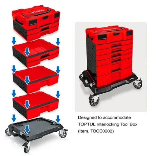 Платформенная тележка для модульных ящиков  TOPTUL TCCC0107 Харків - зображення 3