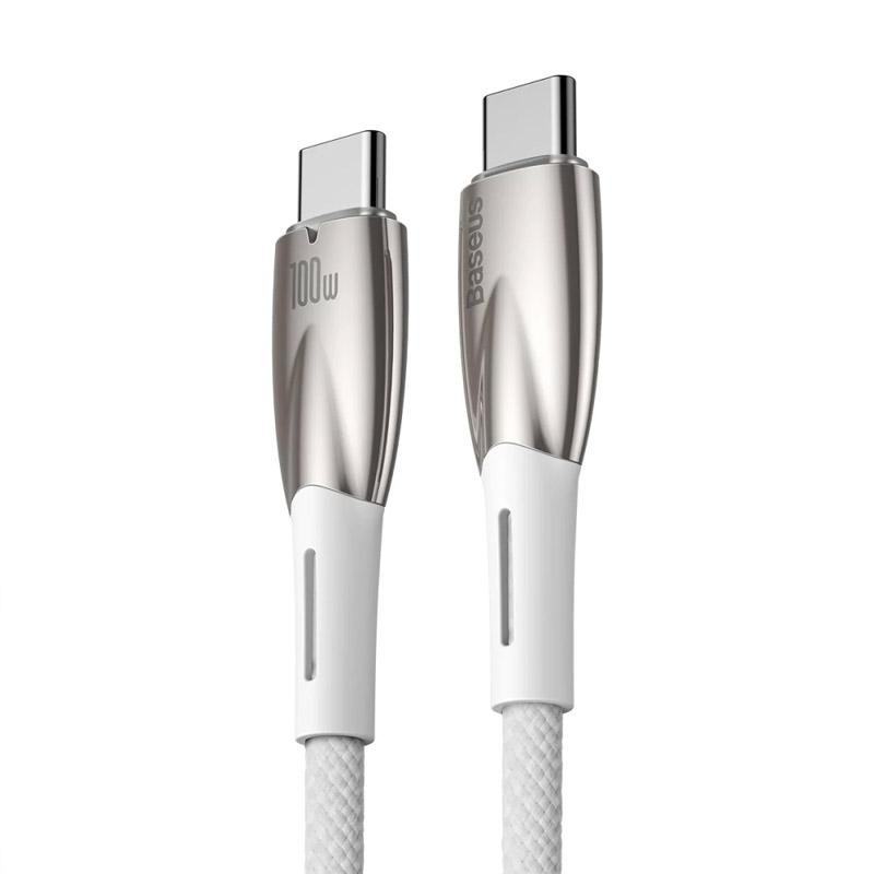 Дата кабель Baseus Glimmer Series Fast Charging Type-C to Type-C 100W 1m (CADH00070) Херсон - зображення 2