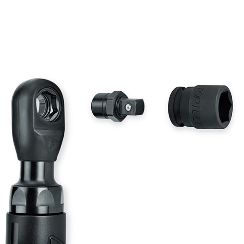 Трещотка пневматическая мини 1/4"/ 3/8"/ 1/4"HEX 54N/m 400об/мин TOPTUL GDAE0402 Харків - зображення 3