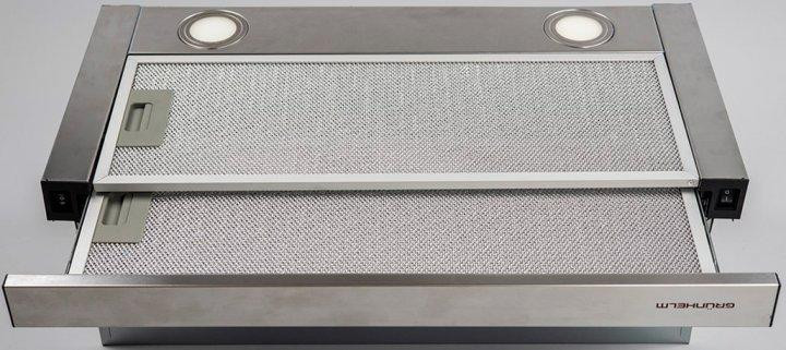 Вытяжка кухонная Grunhelm GVT 134 I (телескопическая, 650 м3/ч, нержавеющая сталь) Київ - зображення 10
