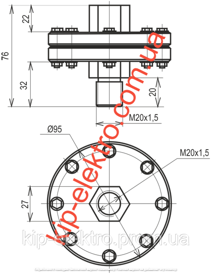 Разделитель мембранный (мембрана разделительная) РМ-19 (РМ19, РМ 19, РМ) аналог РМ5319 (РМ-5319, РМ  Київ - зображення 7