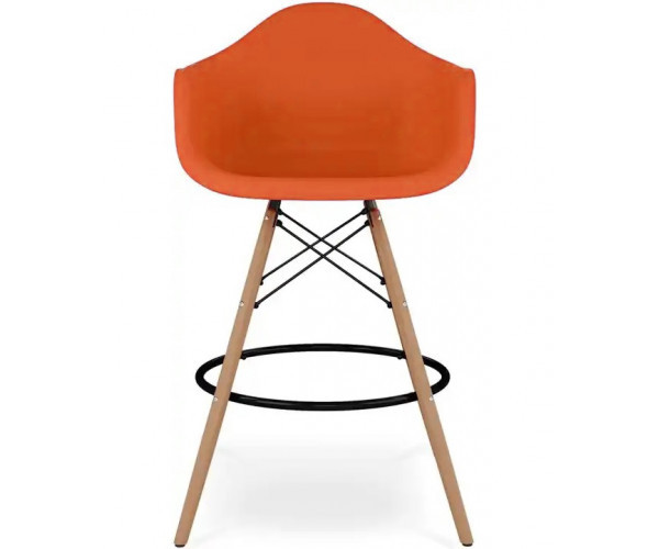 Стілець Тауер Вуд Eames барний високий помаранчевий Днепр - изображение 2