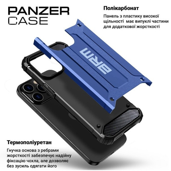 Чохол ArmorStandart Panzer для Xiaomi Redmi Note 14 4G Dark Blue (ARM79840) (Код товару:41381) Харків - зображення 3
