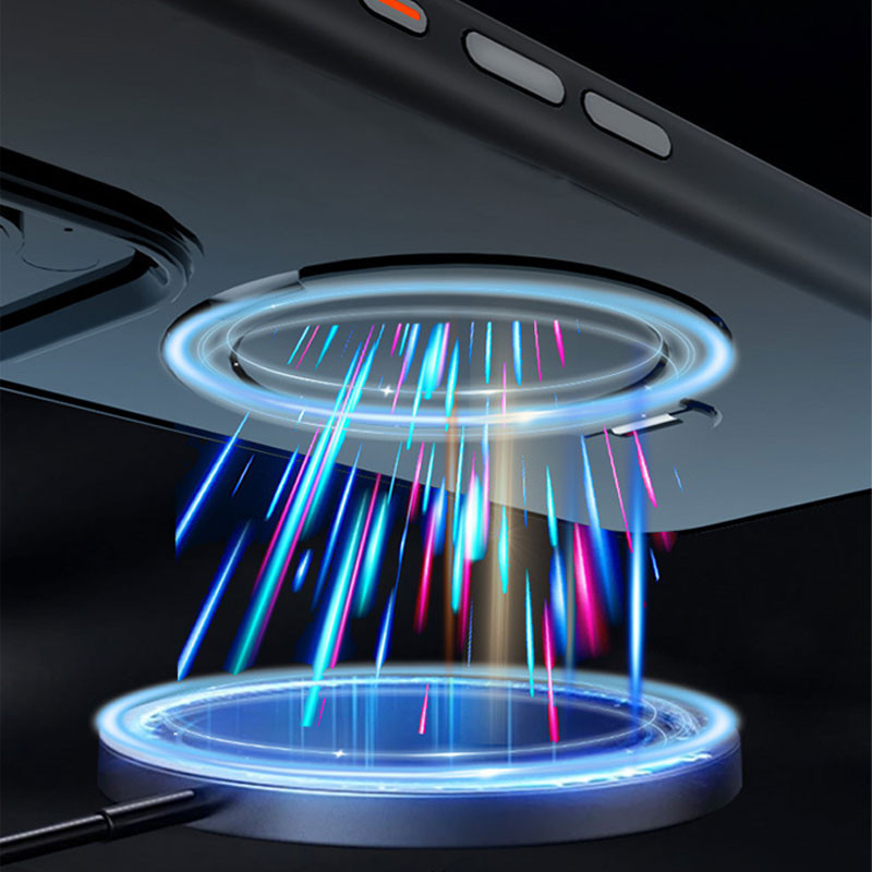 TPU+PC чехол Metal Buttons with MagSafe Colorful HQ Ring для Apple iPhone 14 / 13 (6.1") Херсон - зображення 6