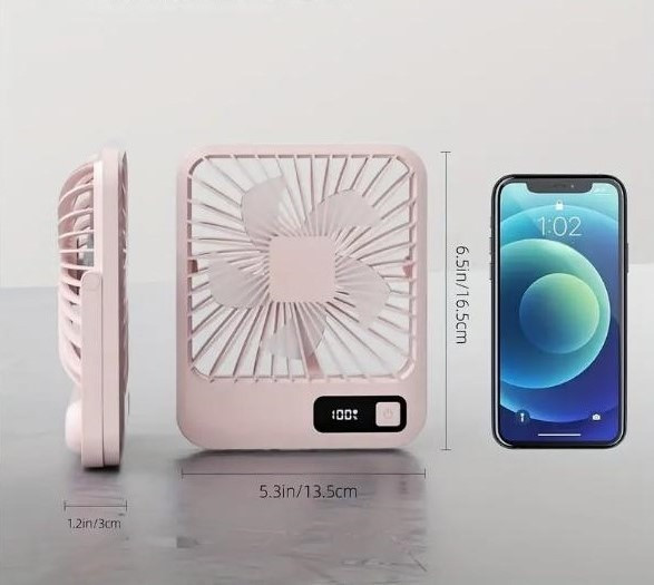 Портативний настільний вентилятор, акумуляторний, час роботи від 10 годин Київ - зображення 7