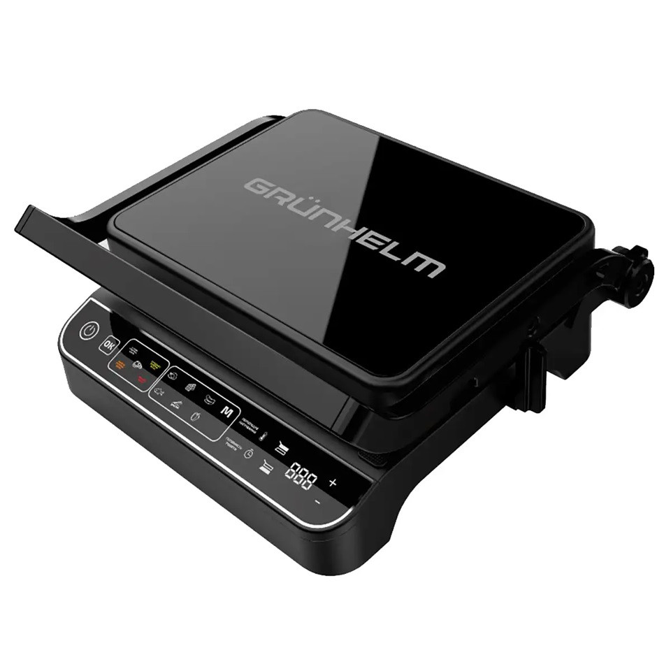 Гриль контактный Grunhelm G2203 2200 Вт черный Киев - изображение 4