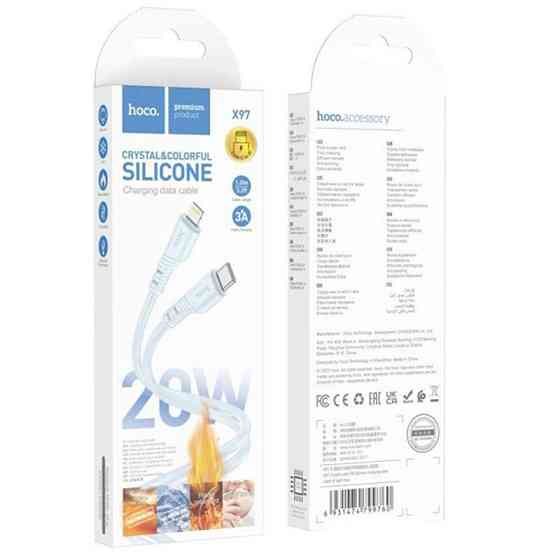 Дата кабель Hoco X97 Crystal color Type-C to Lightning 20W (1m) Херсон