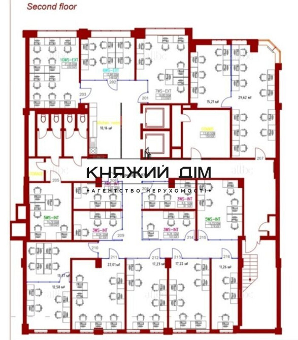 ОРЕНДА БЕЗ КОМІСІІ офіс в БЦ «Володимирський» вул Петра Сагайдачного 11 код 1419235 Киев - изображение 12