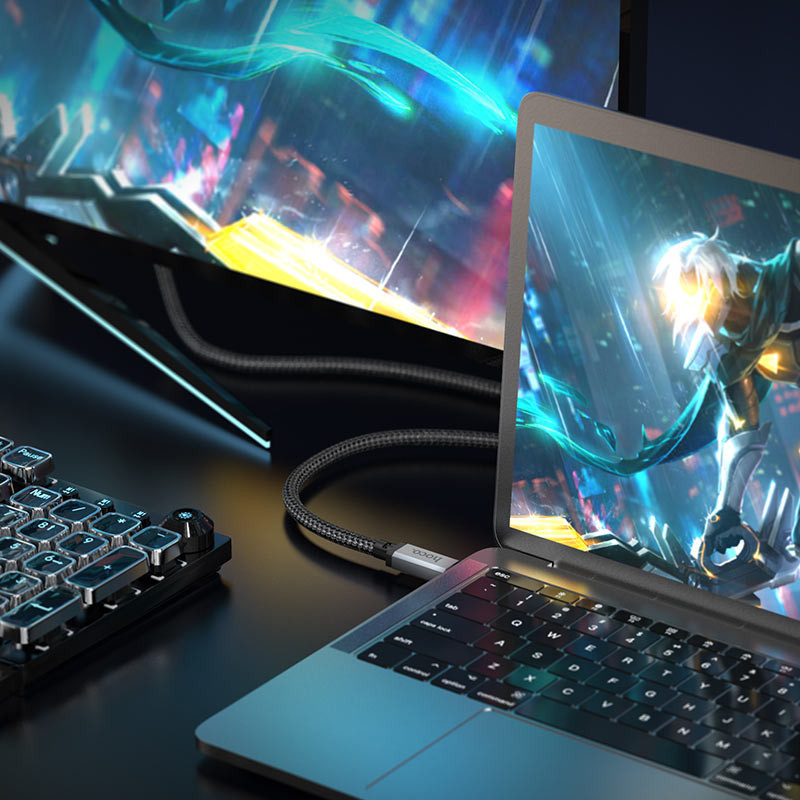 Дата кабель Hoco US05 Type-C to Type-C 100W USB4 40Gbps (1m) Херсон - зображення 9