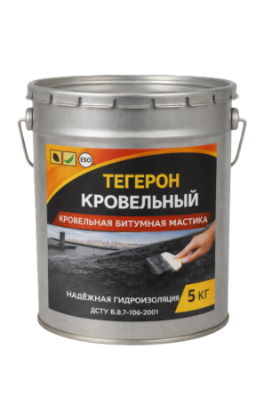 Тегерон Кровельный Ecobit ведро 5,0 кг - кровельная битумная мастика ДСТУ Б В.2.7-108-2001 Днепр